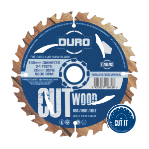 DCS-W-A - Wood Circular Saw Blade | DURO STANDARD. Wood cutting - anti kick back protection.