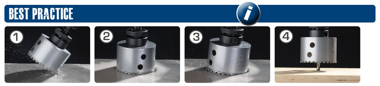 Best Practice Information for Holesaw Drilling
