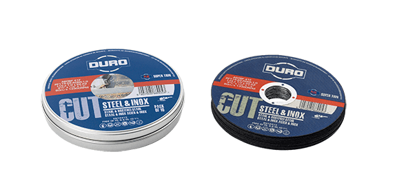 steel inox PRO LEVEL super thin abrasive discs in tins