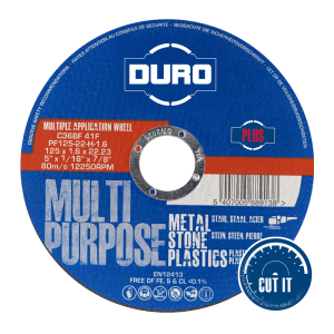PF125-22-H-C36BF-41F Multi Purpose Flat Cutting Discs - DURO PLUS